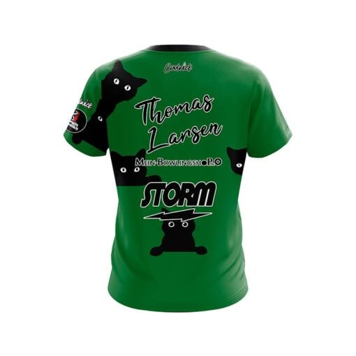 Storm Thomas Larsen Jungle Cats CoolWick Bowling Jersey - Image 2