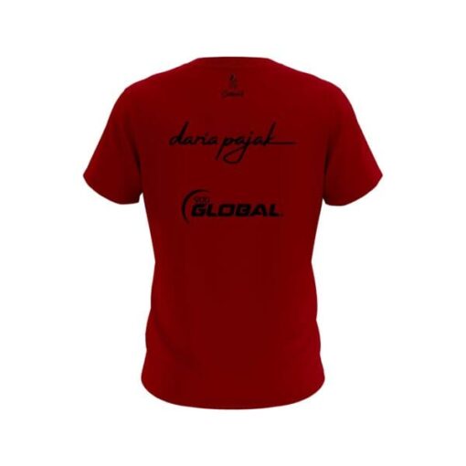 900 Global Daria Pajak Deep Red CoolWick Bowling Jersey - Image 2