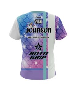 Alternative view of Stefanie Johnson Roto Grip Mermaid Unicorn CoolWick Bowling Jersey
