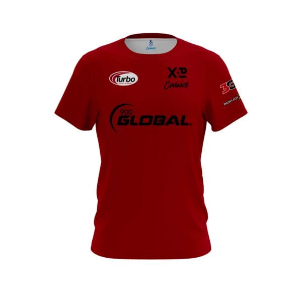 900 Global Daria Pajak Deep Red CoolWick Bowling Jersey