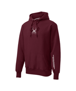 Daria Pajak Maroon Heavyweight Spider Hoodie