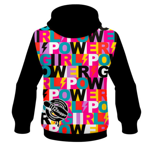 12Bagger Reign Girl Power CoolWick Bowling Hoodie - Image 2