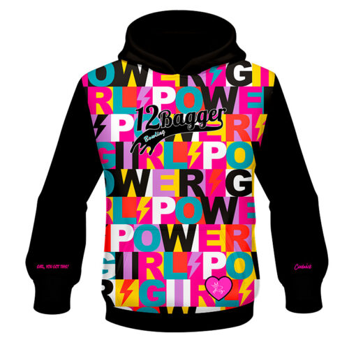 12Bagger Reign Girl Power CoolWick Bowling Hoodie