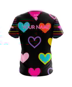 Alternative view of 12Bagger Reign Hearts and Stripes CoolWick Bowling Jersey
