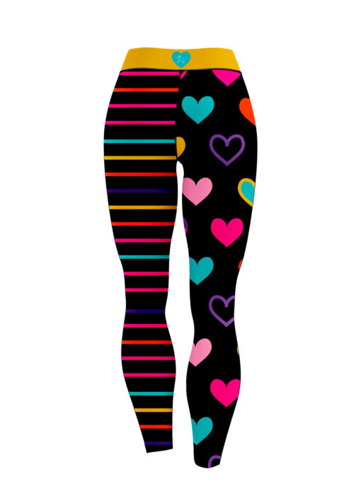 12Bagger Reign Hearts and Stripes CoolWick Leggings - Image 2