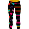 12Bagger Reign Hearts and Stripes CoolWick Leggings