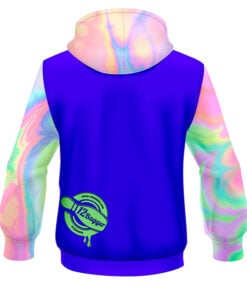 Alternative view of 12Bagger Reign Paint Pour CoolWick Bowling Hoodie