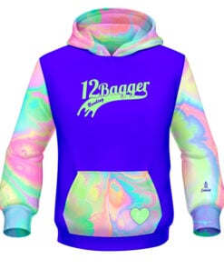 12Bagger Reign Paint Pour CoolWick Bowling Hoodie