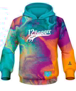 12Bagger Reign Paint Swirl CoolWick Bowling Hoodie
