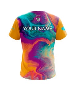 Alternative view of 12Bagger Reign Paint Swirl CoolWick Bowling Jersey