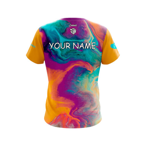 12Bagger Reign Paint Swirl CoolWick Bowling Jersey - Image 2