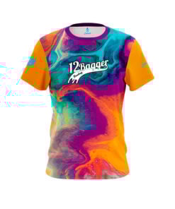 12Bagger Reign Paint Swirl CoolWick Bowling Jersey