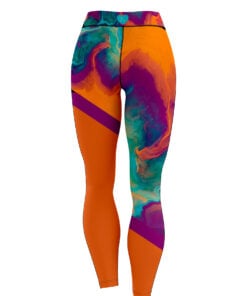 Alternative view of 12Bagger Reign Paint Swirl CoolWick Leggings