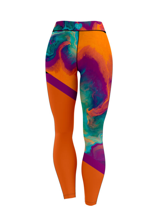 12Bagger Reign Paint Swirl CoolWick Leggings - Image 2
