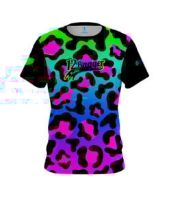 12Bagger Reign Rainbow Cheetah CoolWick Bowling Jersey