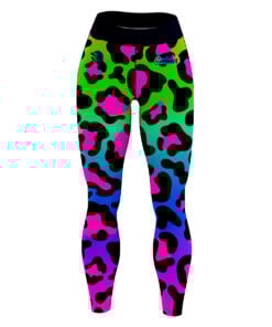 12Bagger Reign Rainbow Cheetah CoolWick Leggings