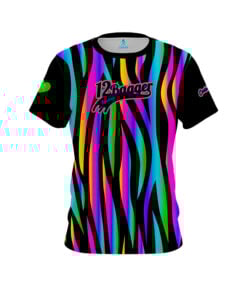 12Bagger Reign Rainbow Zebra CoolWick Bowling Jersey
