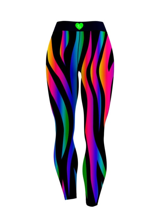 12Bagger Reign Rainbow Zebra CoolWick Leggings - Image 2