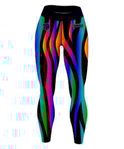 12Bagger Reign Rainbow Zebra CoolWick Leggings