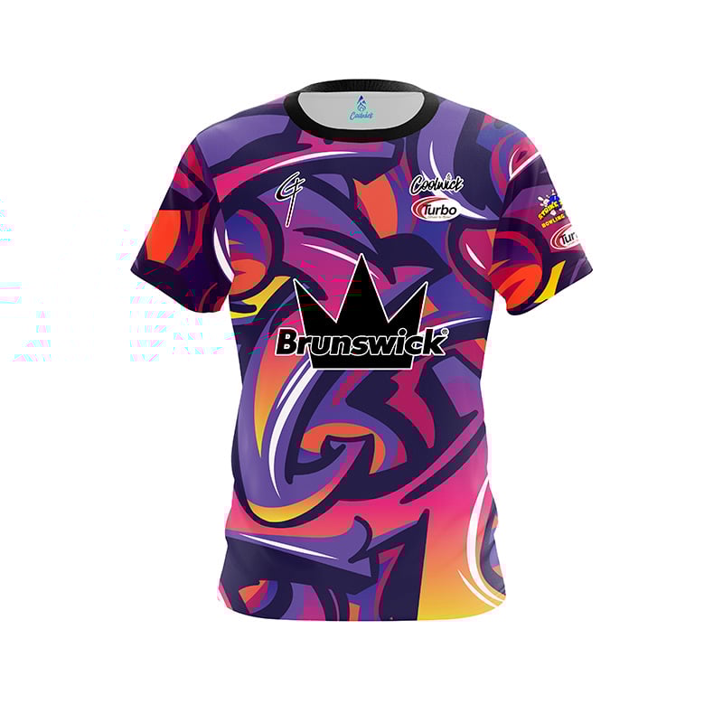 Brunswick Gary Faulkner Jr. Graffiti CoolWick Bowling Jersey