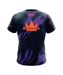 Alternative view of Brunswick Rhino Purple Black CoolWick Bowling Jersey