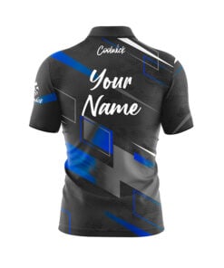 Alternative view of CoolWick Elite Ekirts Blue Grey Sash Zip Jersey