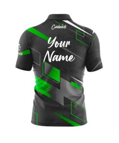 Alternative view of CoolWick Elite Ekirts Green Grey Sash Zip Jersey