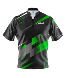 CoolWick Elite Ekirts Green Grey Sash Zip Jersey