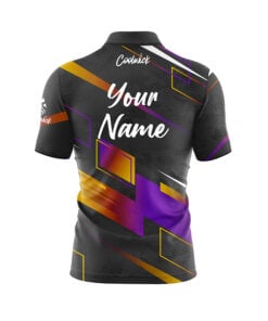 Alternative view of CoolWick Elite Ekirts Purple Gold Sash Zip Jersey