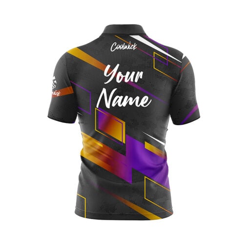 CoolWick Elite Ekirts Purple Gold Sash Zip Jersey - Image 2