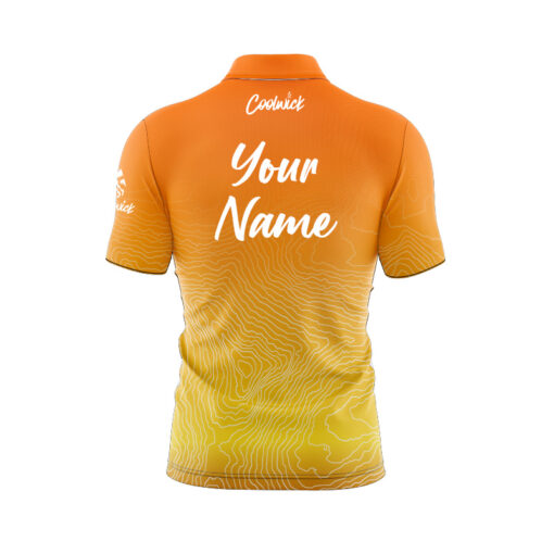 CoolWick Elite Gold Seraps Sash Zip Jersey - Image 2