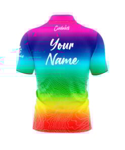 Alternative view of CoolWick Elite Rainbow Seraps Sash Zip Jersey