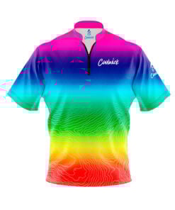 CoolWick Elite Rainbow Seraps Sash Zip Jersey