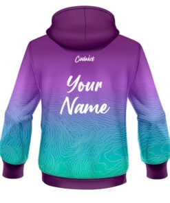 Alternative view of CoolWick Elite Purple Teal Seraps Hoodie