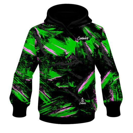 CoolWick Elite Snip Net Green Black Hoodie