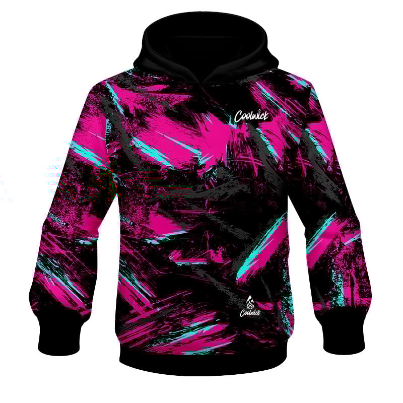 CoolWick Elite Snip Net Pink Black Hoodie