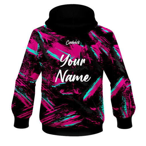 CoolWick Elite Snip Net Pink Black Hoodie - Image 2