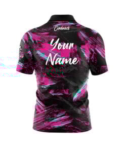 Alternative view of CoolWick Elite Snip Net Pink Black Sash Zip Jersey