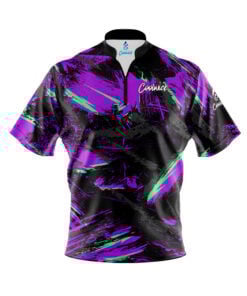 CoolWick Elite Snip Net Purple Black Sash Zip Jersey
