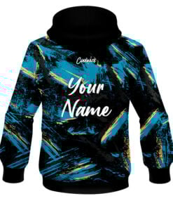 Alternative view of CoolWick Elite Snip Net Teal Black Hoodie