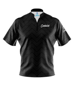 CoolWick Elite Worra Black Sash Zip Jersey