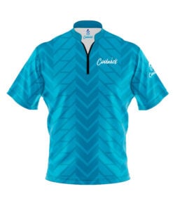 CoolWick Elite Worra Teal Sash Zip Jersey
