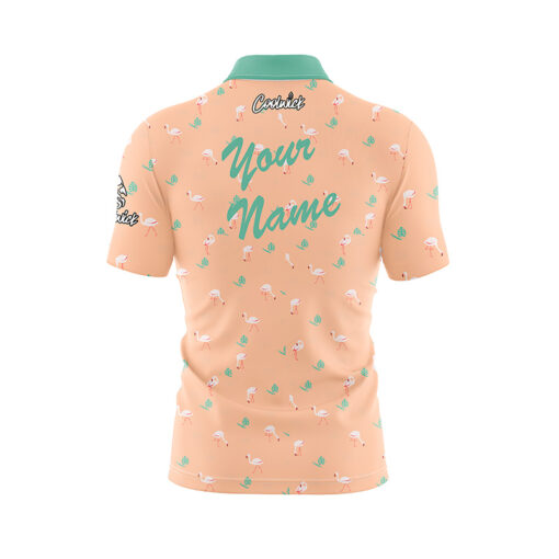 Flamingo Party Fast Track CoolWick Bowling Jersey - Image 3