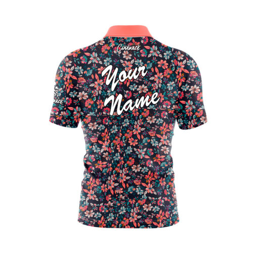 Flower Party Fast Track CoolWick Bowling Jersey - Image 3
