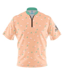 Flamingo Party Fast Track CoolWick Bowling Jersey