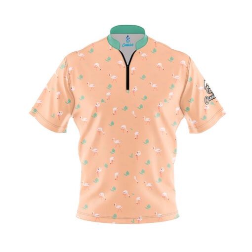 Flamingo Party Fast Track CoolWick Bowling Jersey
