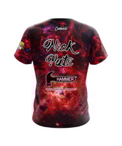 Alternative view of Hammer Nick Pate Red Nebula CoolWick Bowling Jersey