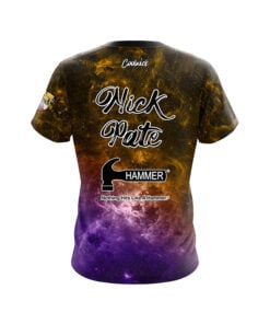 Alternative view of Hammer Nick Pate Showtime Galaxy CoolWick Bowling Jersey