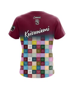 Alternative view of Mika Koivuniemi Burgundy Affirmations CoolWick Bowling Jersey