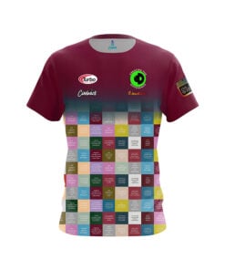 Mika Koivuniemi Burgundy Affirmations CoolWick Bowling Jersey